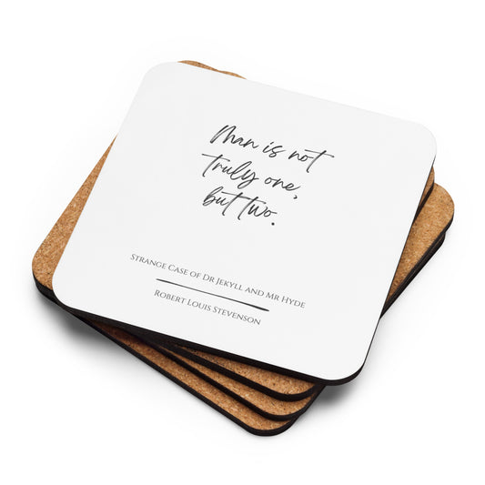 Jekyll & Hyde "Not Truly One" Literary Quote Coaster