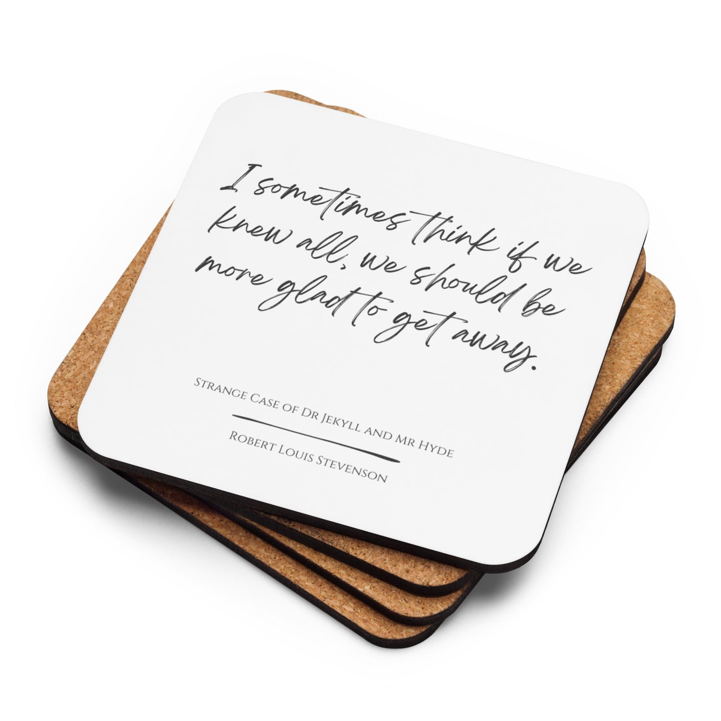 Jekyll & Hyde "Get Away" Literary Quote Coaster