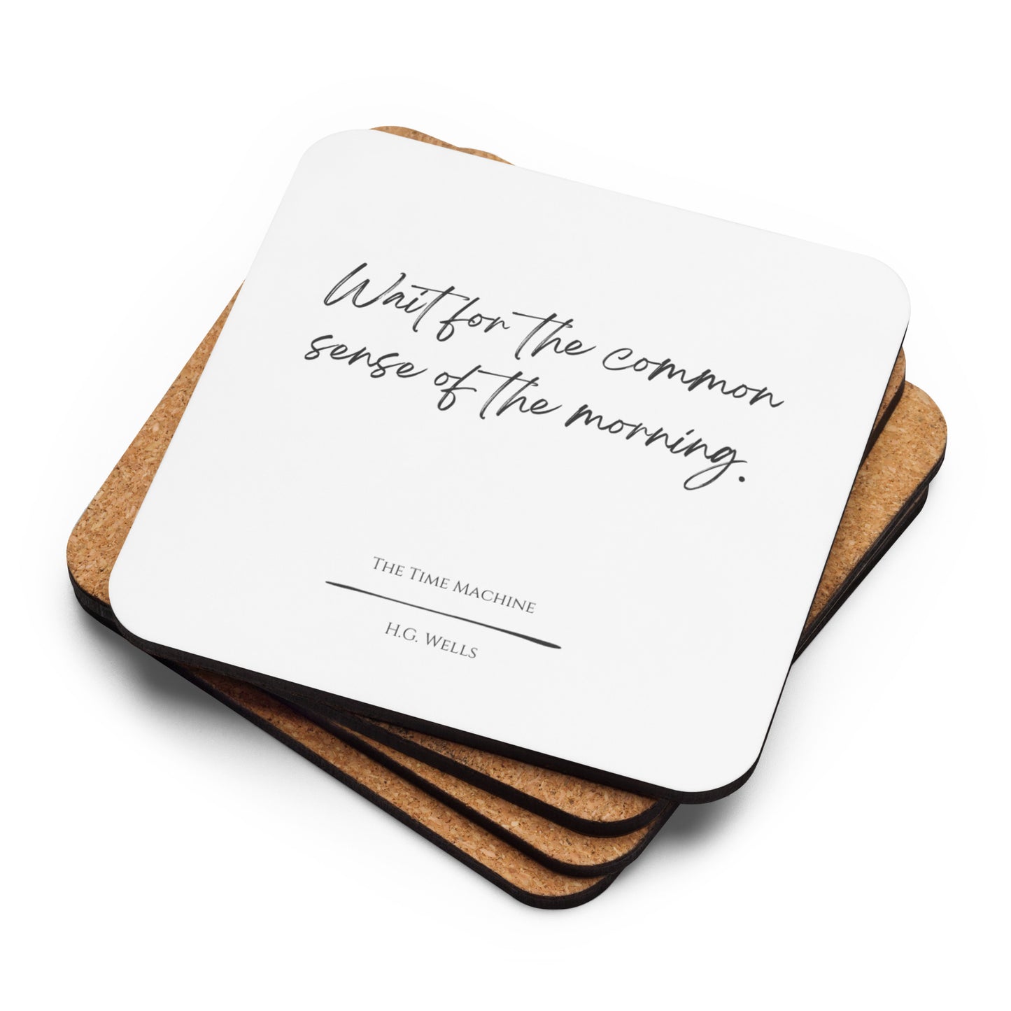 The Time Machine "Morning" Literary Quote Coaster