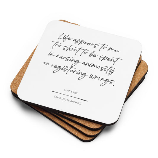 Jane Eyre "Nursing Animosity" Literary Quote Coaster