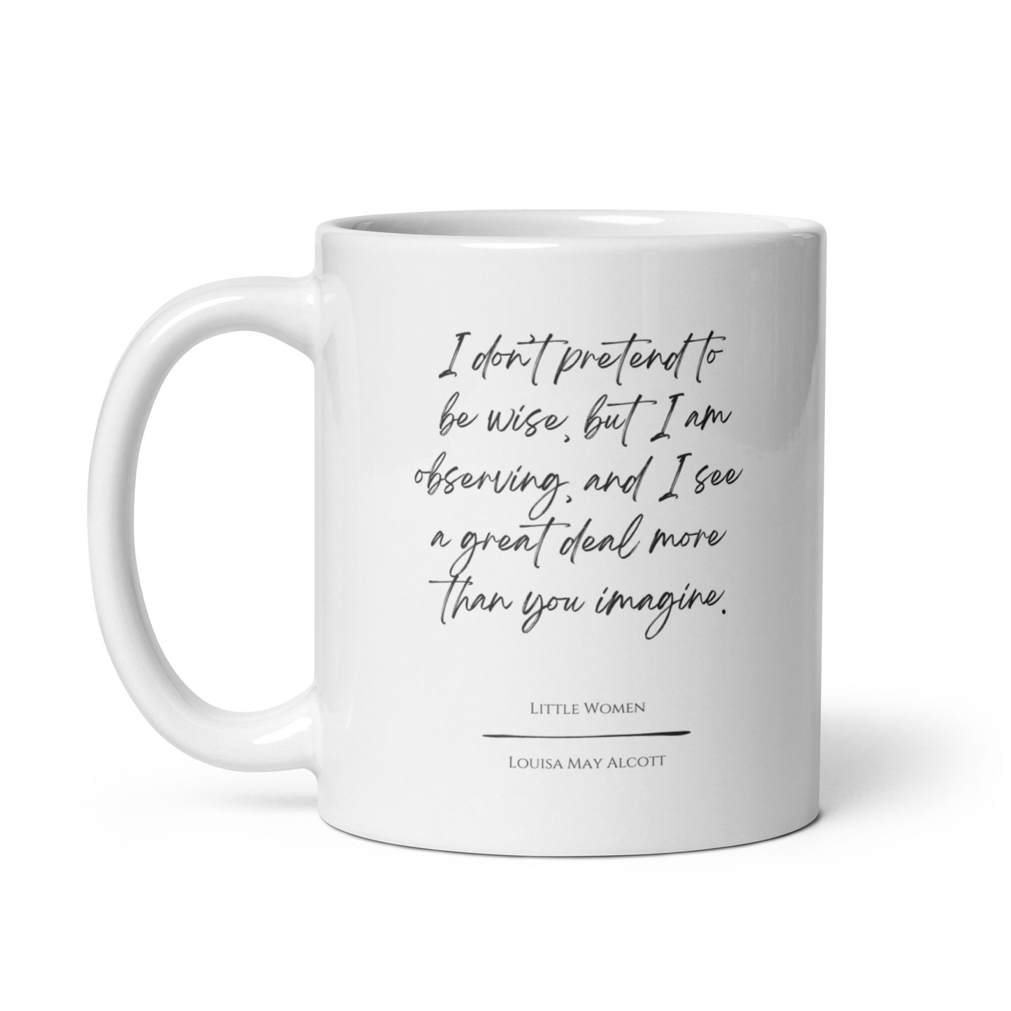 Little Women "Observing" Literary Quote Mug