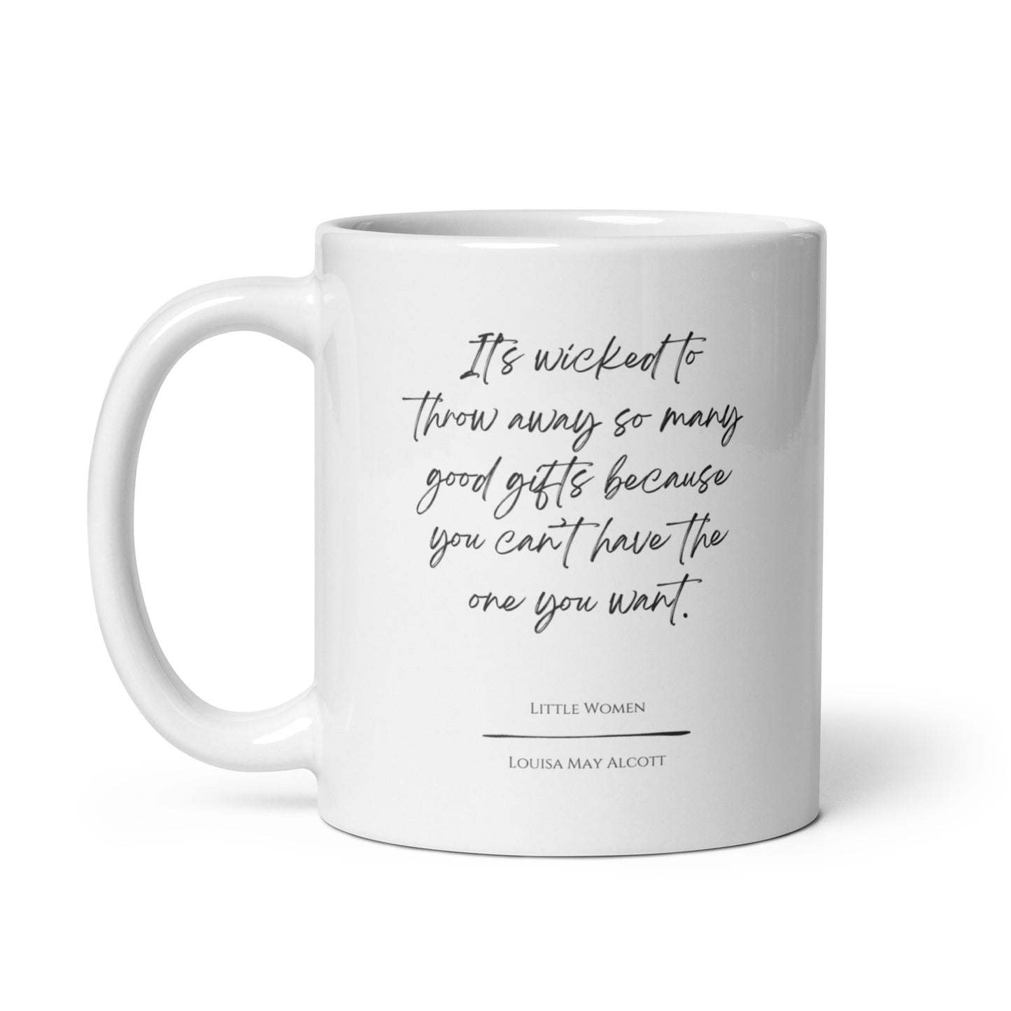 Little Women "Good Gifts" Literary Quote Mug