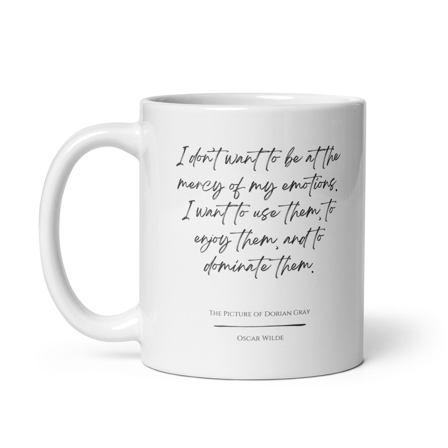 The Picture of Dorian Gray "My Emotions" Literary Quote Mug