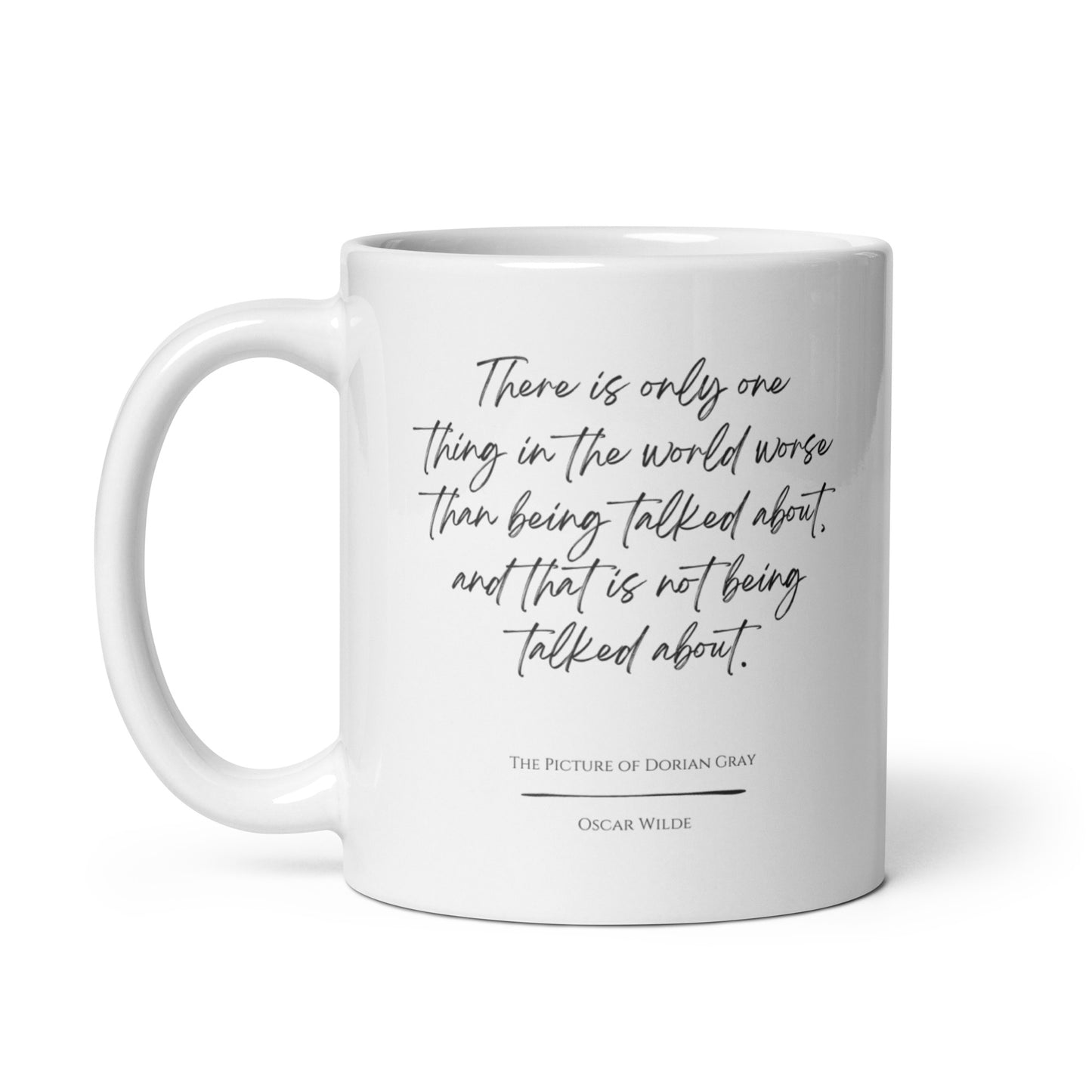 The Picture of Dorian Gray "Talked About" Literary Quote Mug