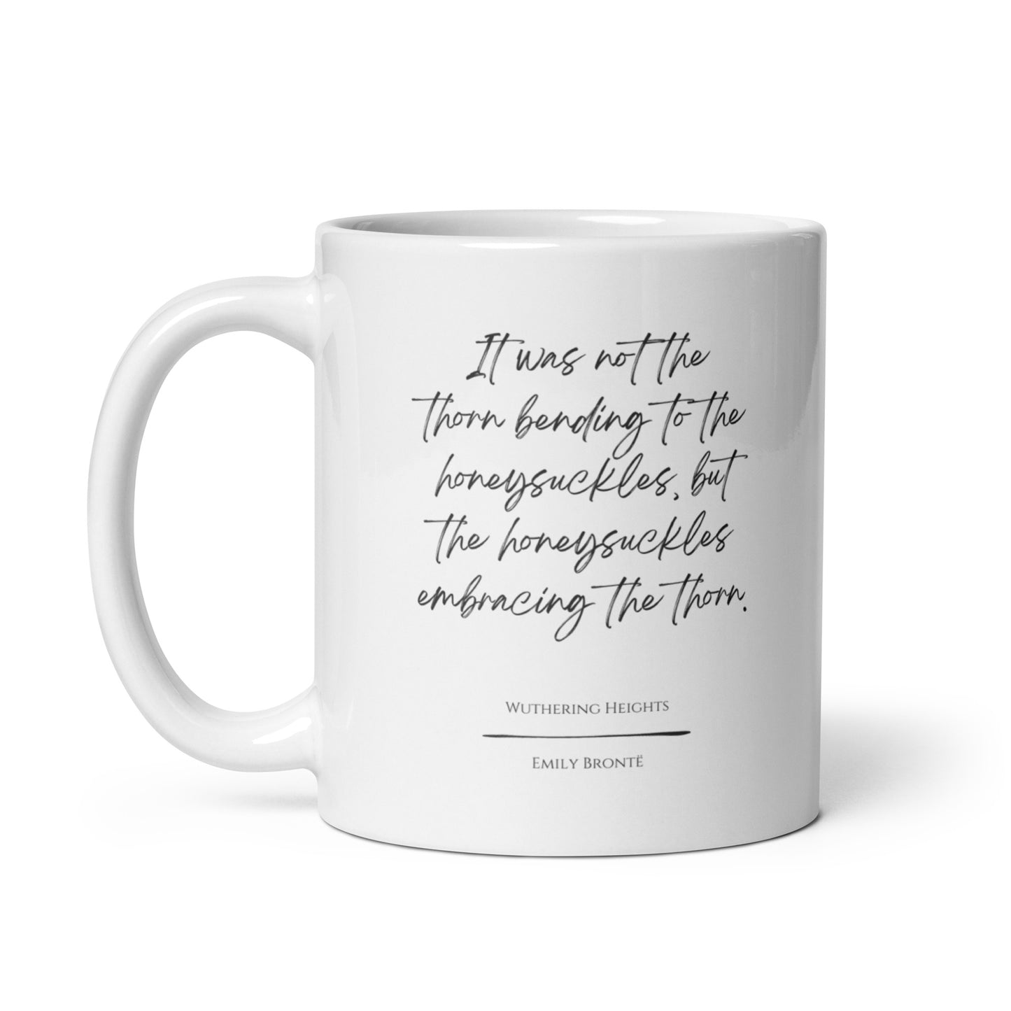 Wuthering Heights "Honeysuckles" Literary Quote Mug