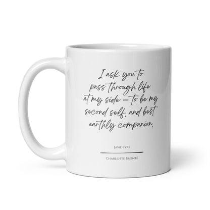 Jane Eyre "Earthly Companion" Literary Quote Mug