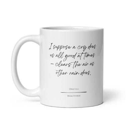 Dracula "Clears the Air" Literary Quote Mug