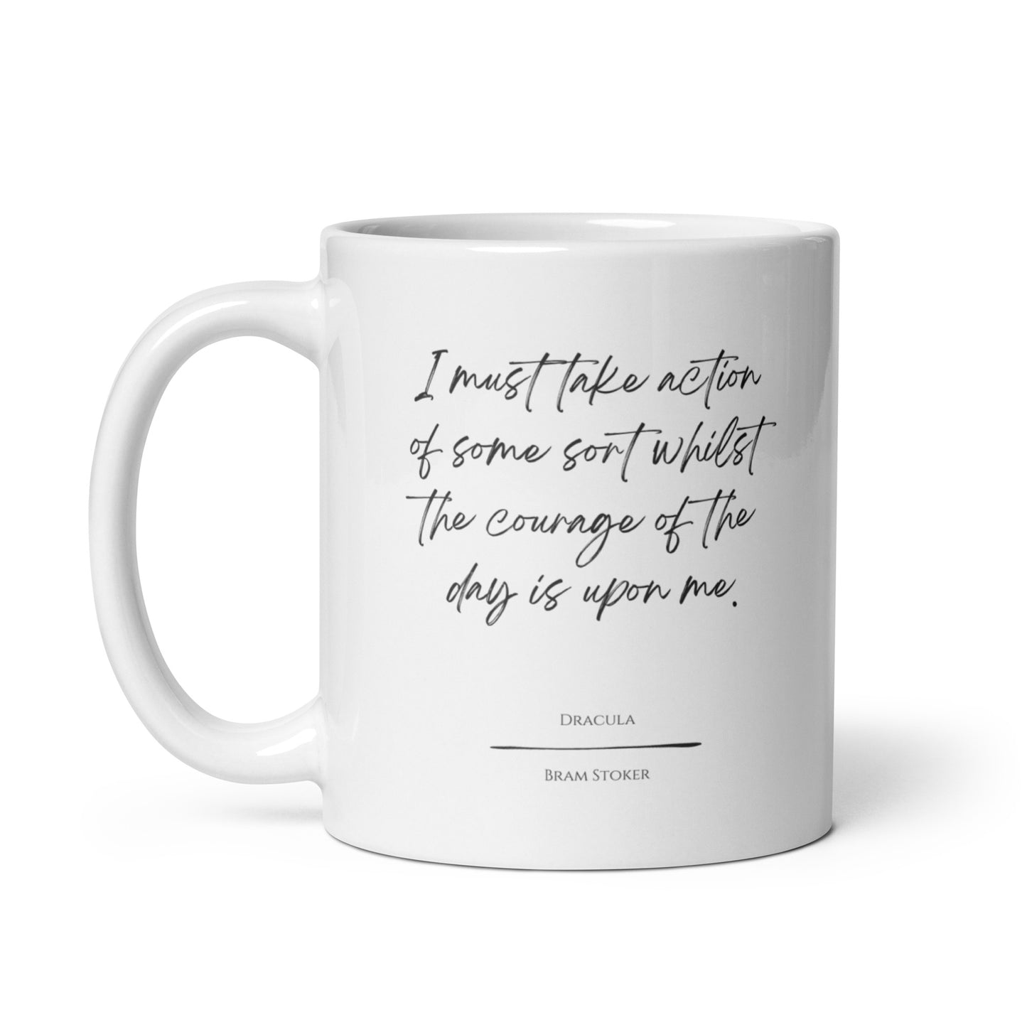 Dracula "Take Action" Literary Quote Mug