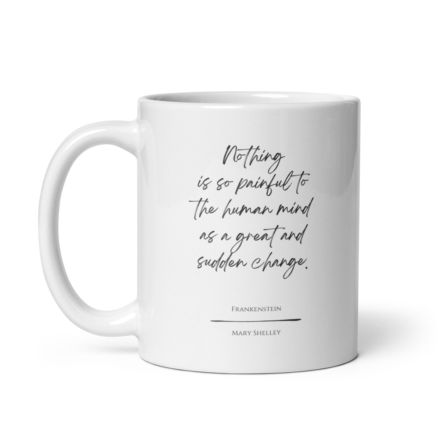 Frankenstein "Human Mind" Literary Quote Mug