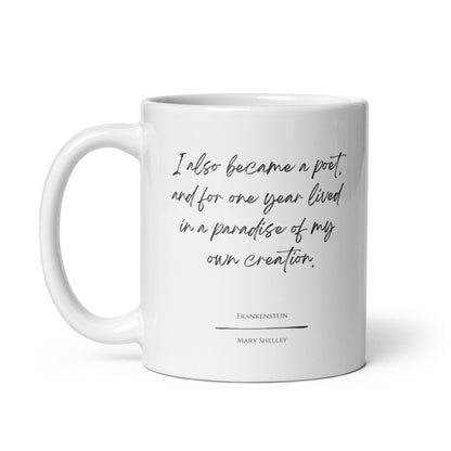 Frankenstein "Paradise" Literary Quote Mug