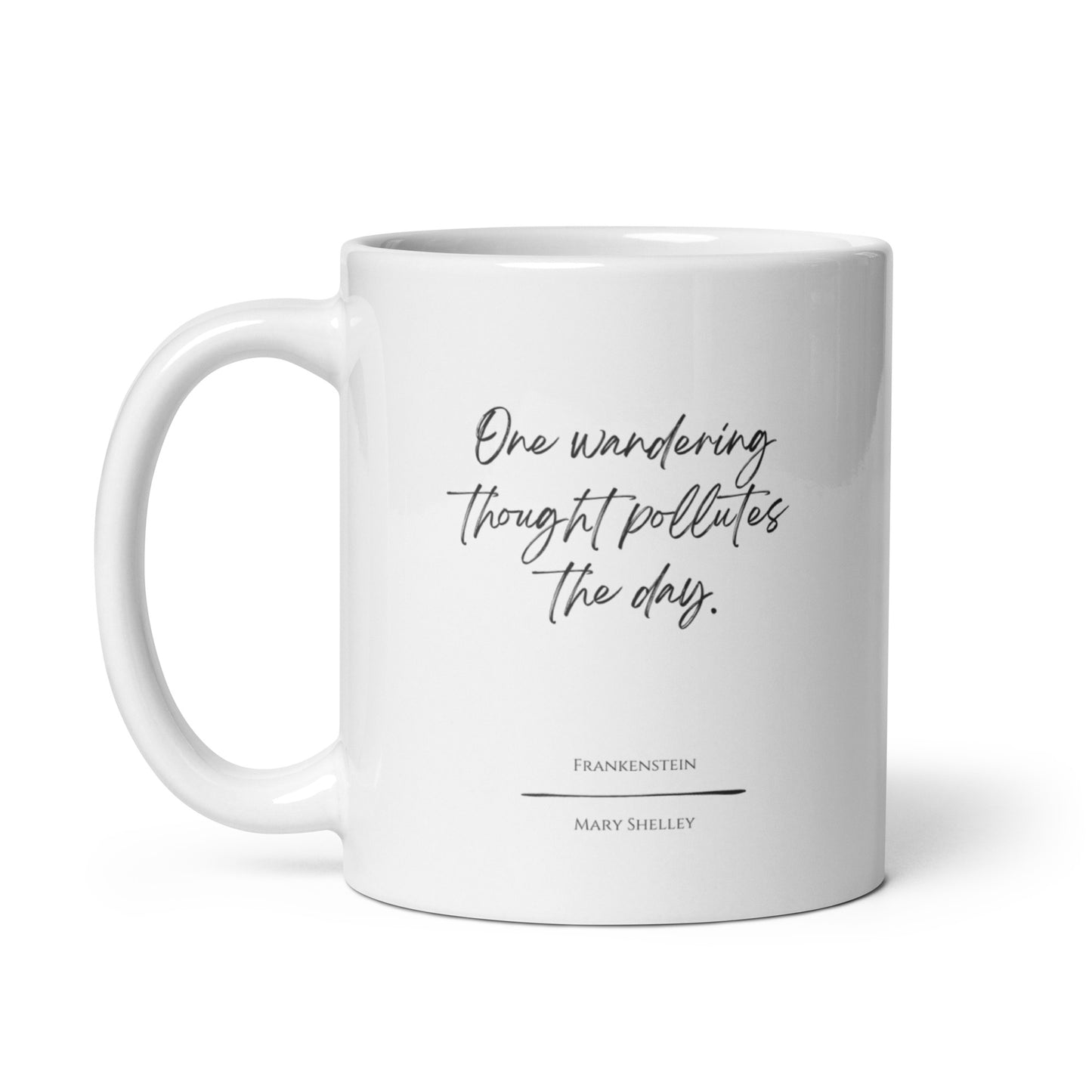 Frankenstein "Wandering Thought" Literary Quote Mug