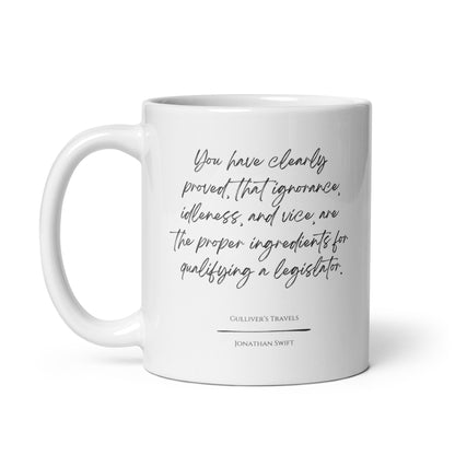 Gulliver's Travels "Proper Ingredients" Literary Quote Mug