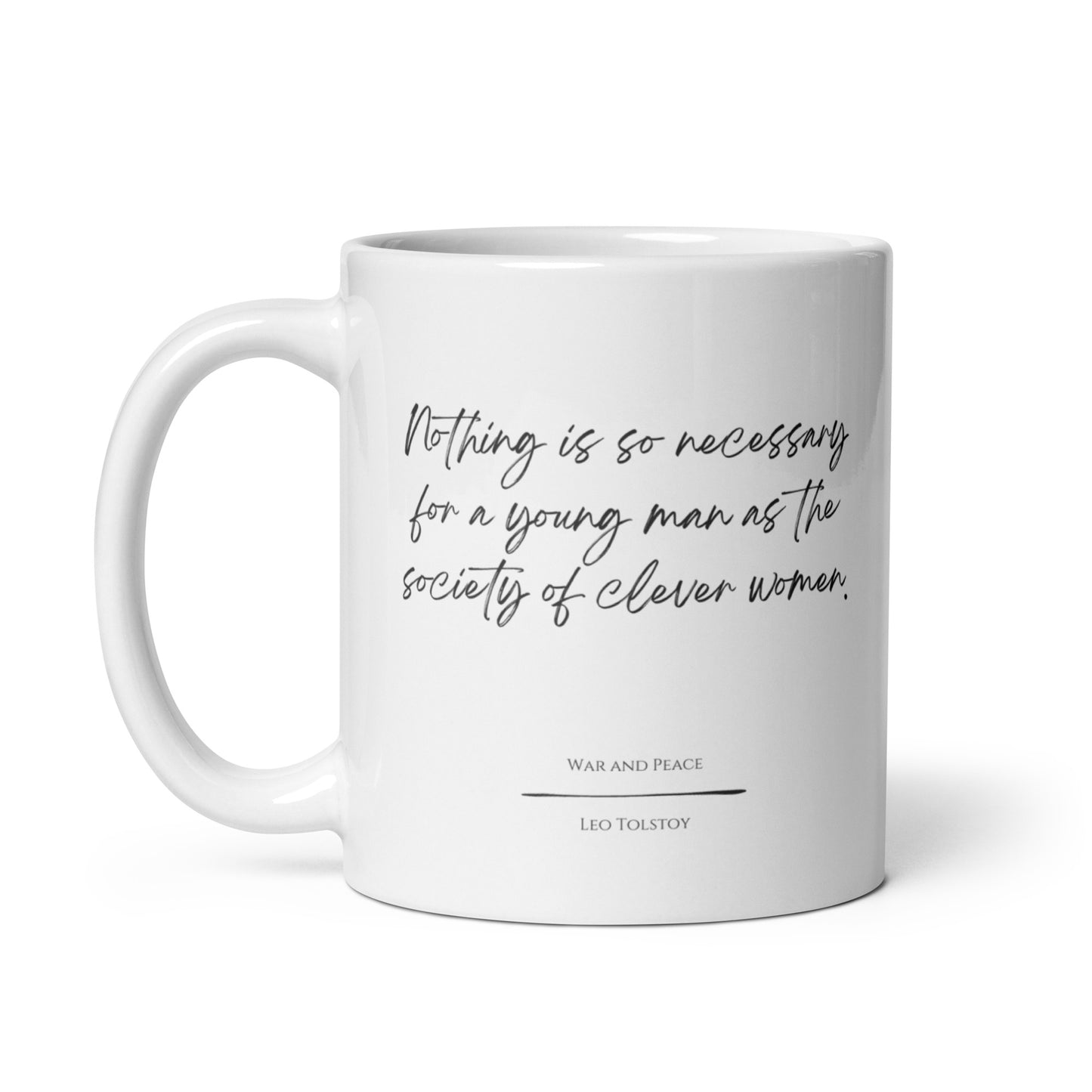 War and Peace "Clever Women" Literary Quote Mug