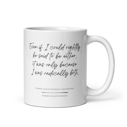 Jekyll & Hyde "Radically Both" Literary Quote Mug