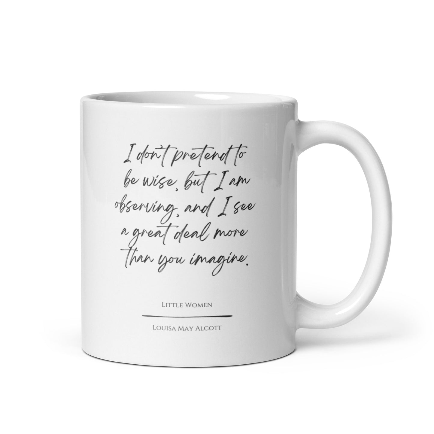 Little Women "Observing" Literary Quote Mug