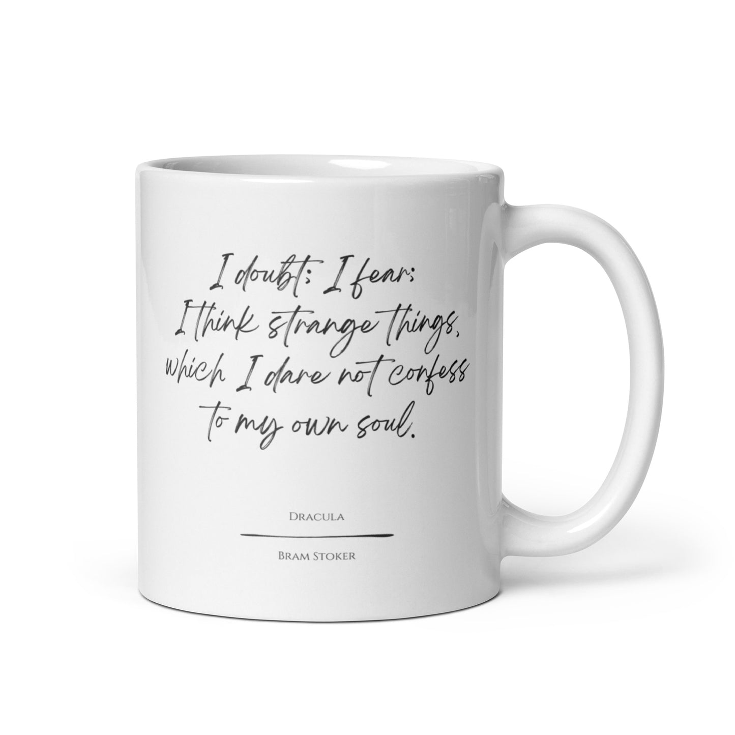 Dracula "Strange Things" Literary Quote Mug