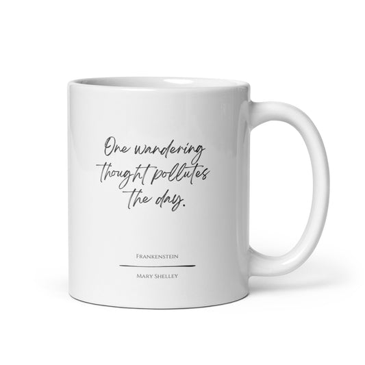 Frankenstein "Wandering Thought" Literary Quote Mug