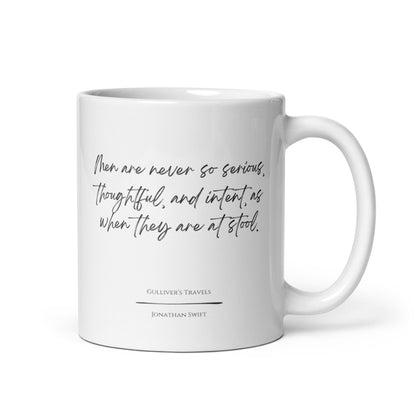 Gulliver's Travels "Never So Serious" Literary Quote Mug