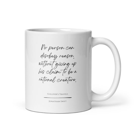 Gulliver's Travels "Rational Creature" Literary Quote Mug