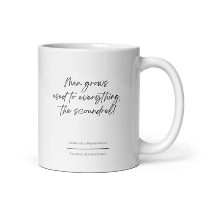 Crime and Punishment "Scoundrel" Literary Quote Mug