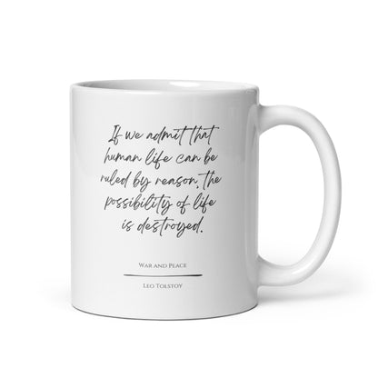 War and Peace "Possibility of Life" Literary Quote Mug