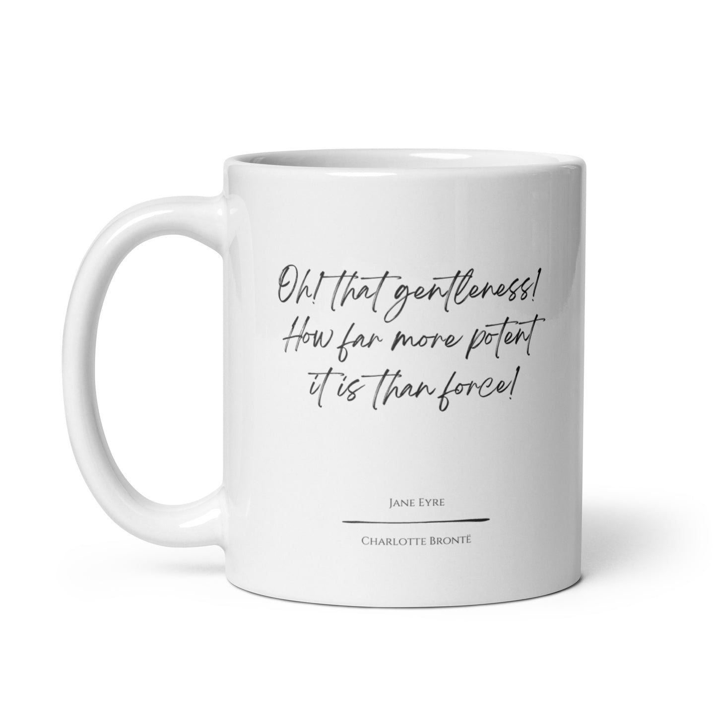 Jane Eyre "Gentleness" Literary Quote Mug