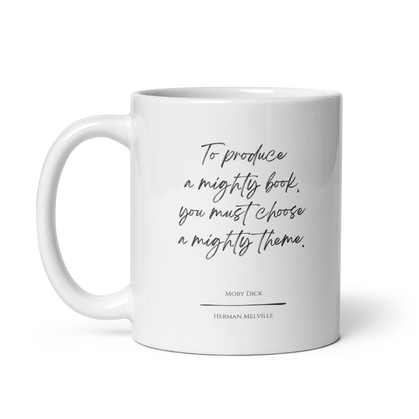 Moby Dick "Mighty Book" Literary Quote Mug