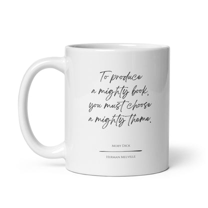 Moby Dick "Mighty Book" Literary Quote Mug