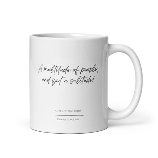 A Tale of Two Cities "Solitude" Literary Quote Mug