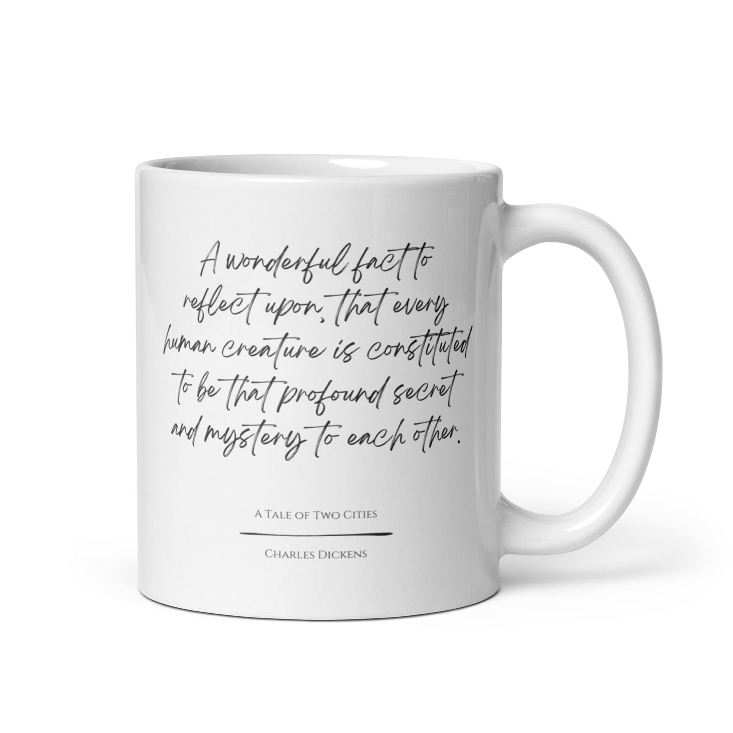 A Tale of Two Cities "Wonderful Fact" Literary Quote Mug