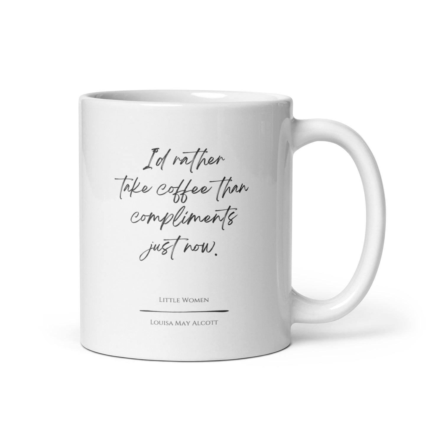 Little Women "Take Coffee" Literary Quote Mug