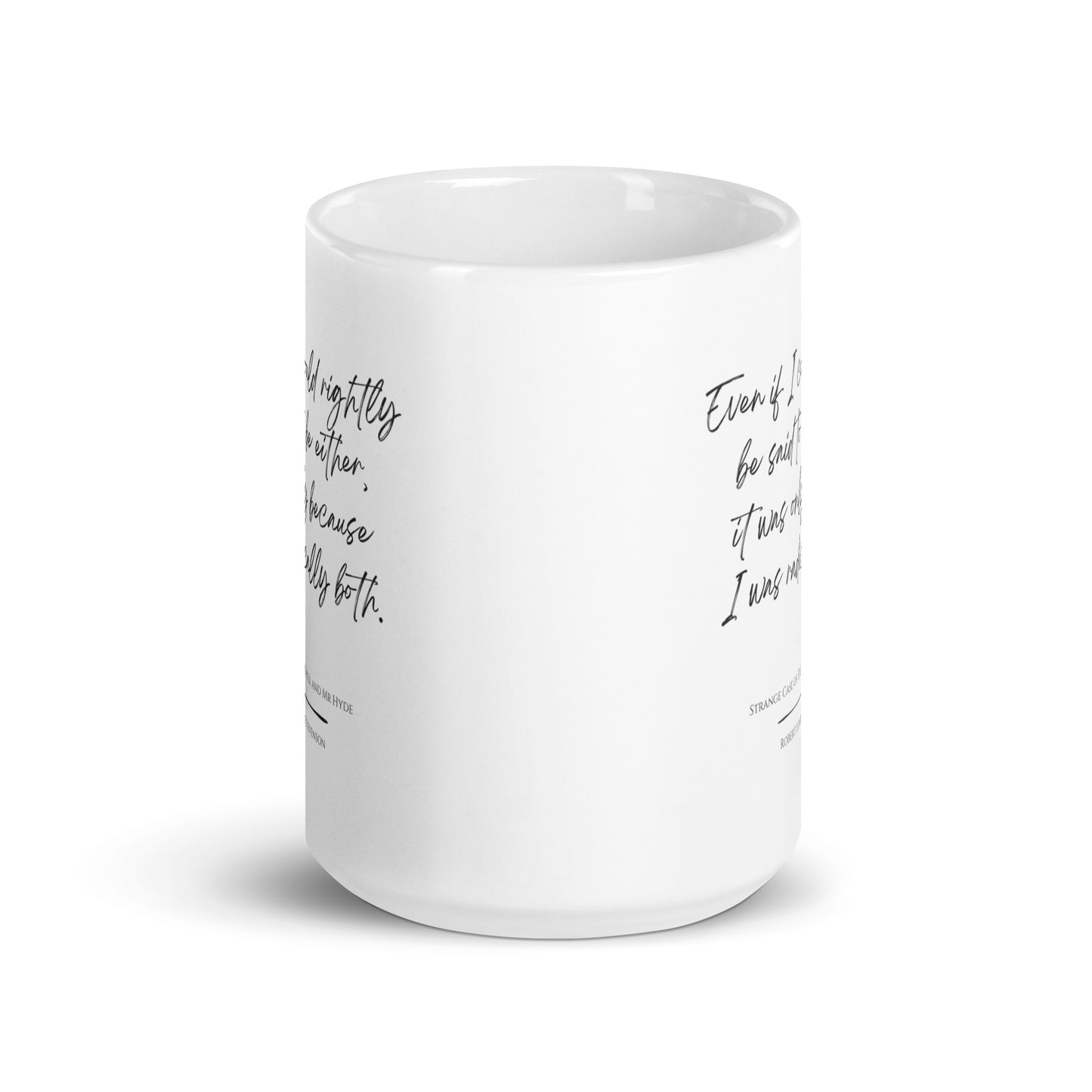 Jekyll & Hyde "Radically Both" Literary Quote Mug