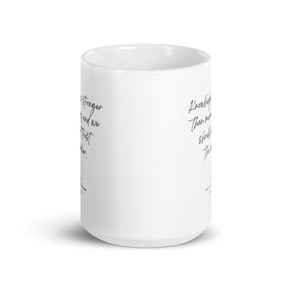 Dracula "Stronger than Memory" Literary Quote Mug