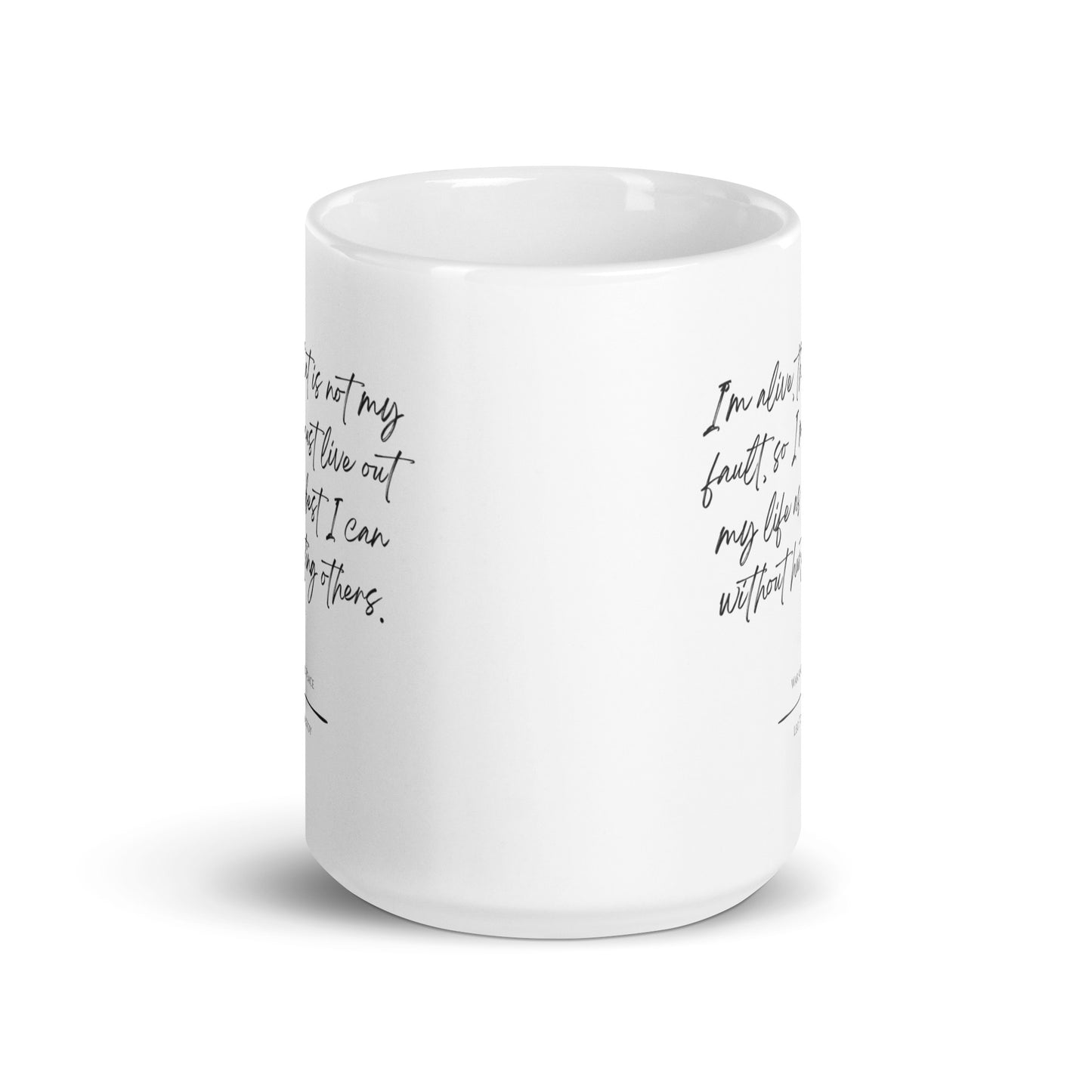 War and Peace "Not My Fault" Literary Quote Mug