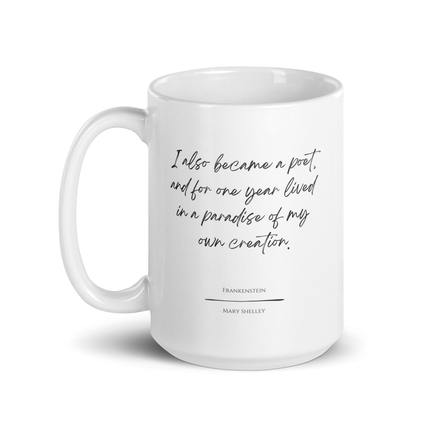 Frankenstein "Paradise" Literary Quote Mug