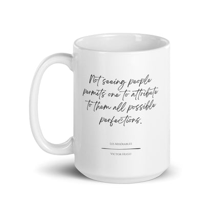 Les Misérables "All Possible Perfections" Literary Quote Mug