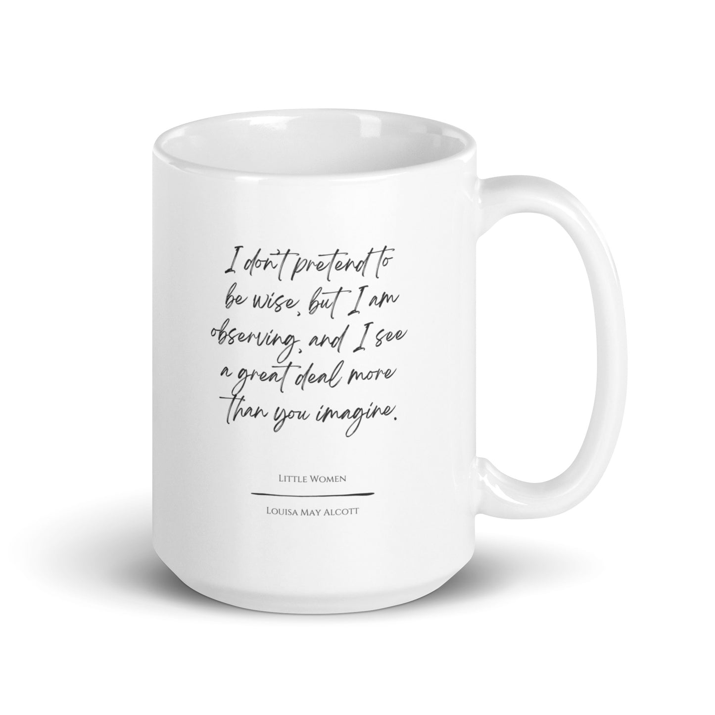 Little Women "Observing" Literary Quote Mug