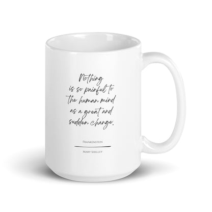 Frankenstein "Human Mind" Literary Quote Mug