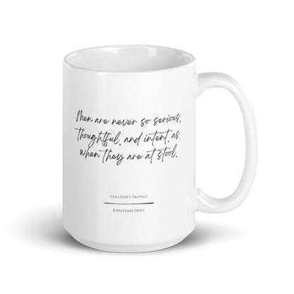 Gulliver's Travels "Never So Serious" Literary Quote Mug