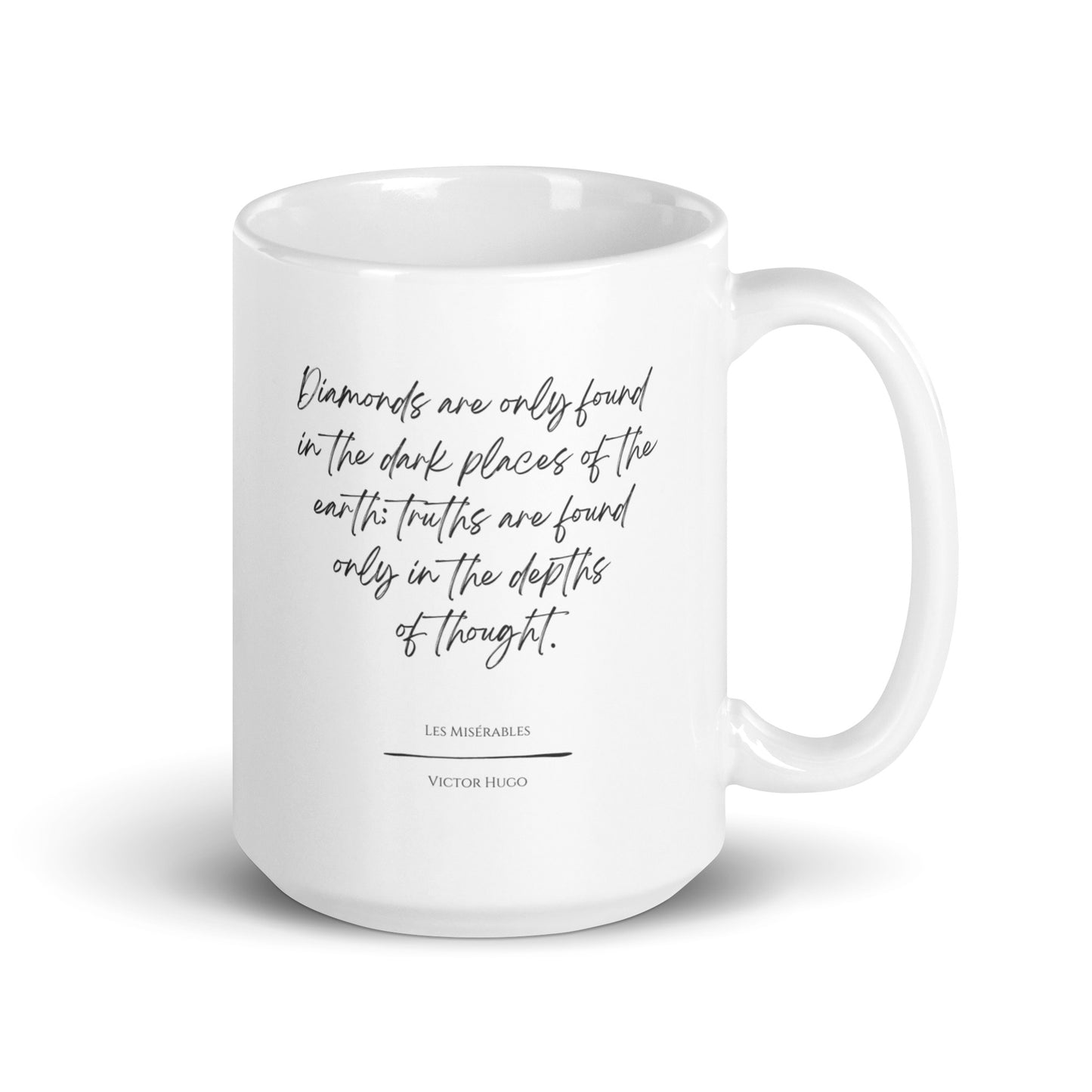 Les Misérables "Diamonds" Literary Quote Mug