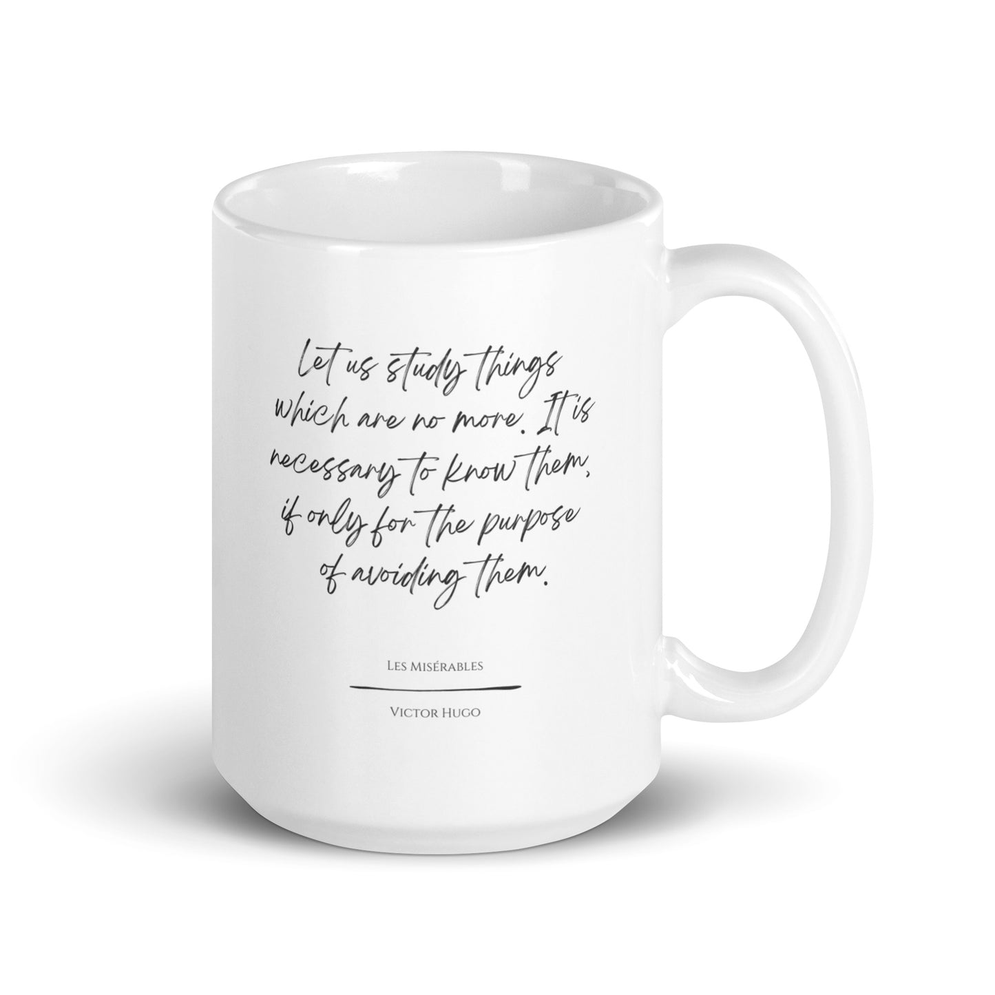 Les Misérables "Study Things" Literary Quote Mug