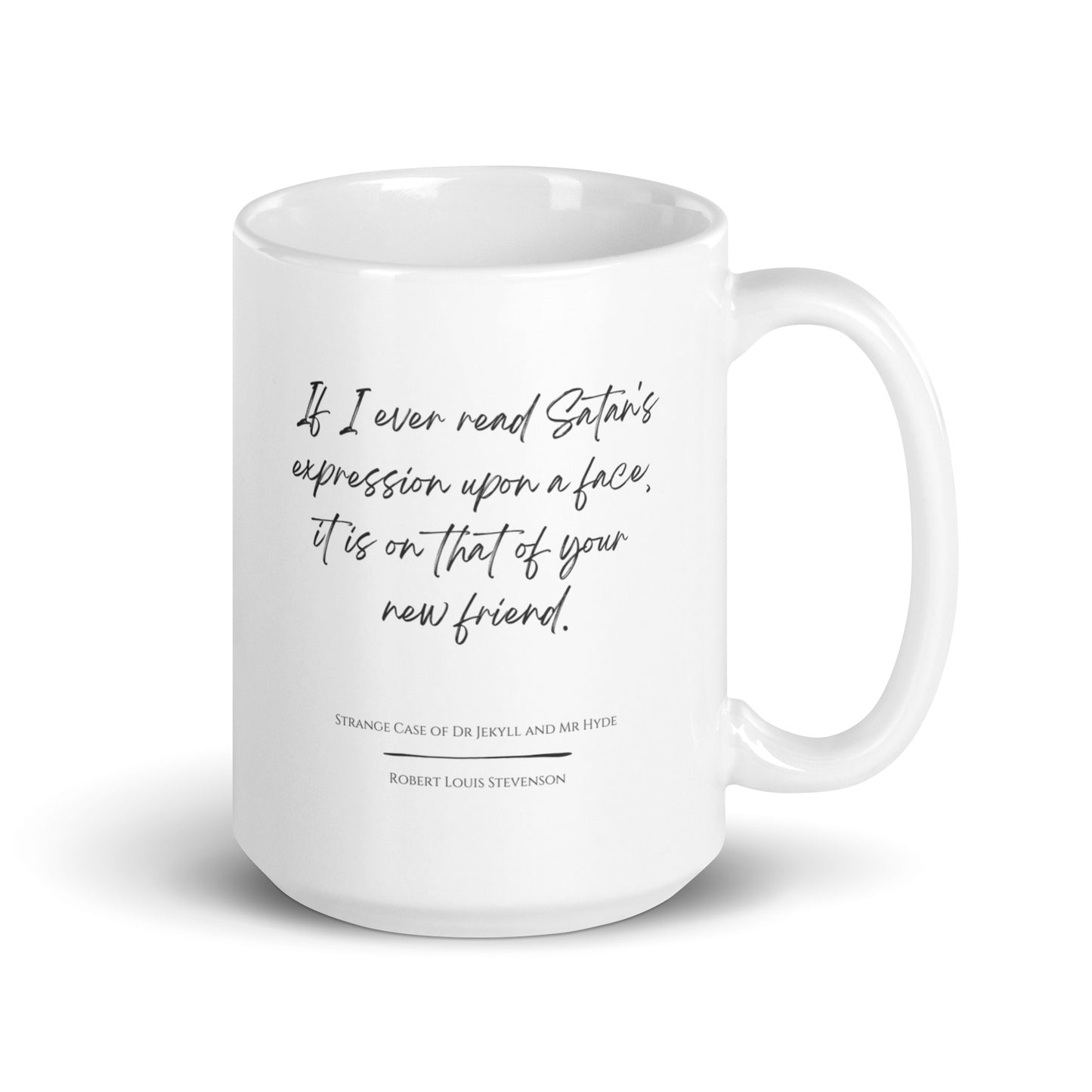 Jekyll & Hyde "Satan's Expression" Literary Quote Mug