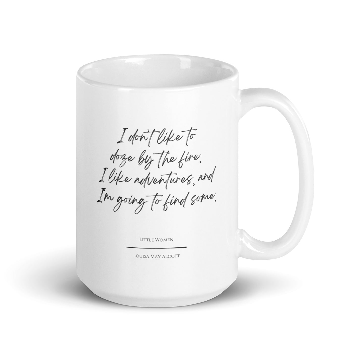 Little Women "Adventures" Literary Quote Mug